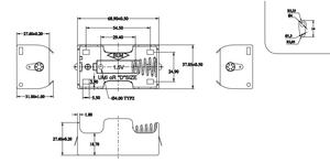Soporte de batería de plástico individual R20P LR20 D de 1,5 V, caja de almacenamiento, soporte de batería de tamaño D - Product Image 6
