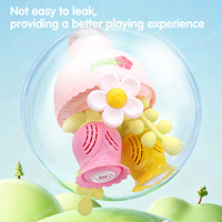 Machine à bulles en forme de bouquet, alimentée par batterie au lithium, pour jardin et fêtes de mariage, jouets pour enfants