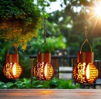 Lampe solaire de flamme de simulation pour décor de jardin extérieur étanche balcon terrasse pendentif lumière de jardin