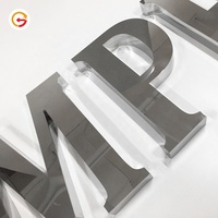Lettres personnalisées JAGUARSIGN en verre miroir, lettres murales en alphabet, lettres en acier inoxydable 3D, lettres miroir, signe en acier inoxydable, Buchstaben