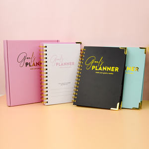 Support <span class=keywords><strong>de</strong></span> papier épais personnalisé A5 hebdomadaire mensuel <span class=keywords><strong>Manifestation</strong></span> objectif Journal Journal cahier avec boîte pour bureau papeterie créative - Product Image 3