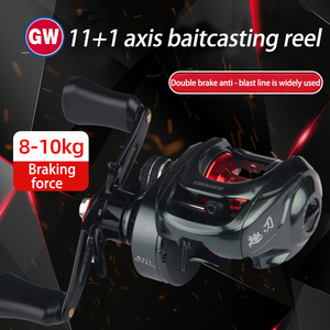 GUANGWEI 6.2:1 <span class=keywords><strong>moulinet</strong></span> de pêche en eau salée de bonne qualité, entièrement en métal, frein à grande vitesse, <span class=keywords><strong>moulinet</strong></span> de lancer d'appâts - Product Image 2