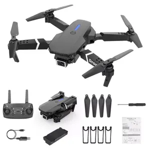Newest hot selling e88 pro With Double HD 4K Wifi Camera Foldable Quadcopter Cheapest drone videocameras mini drone with camera