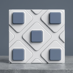 3D Designer 300x300mm Ceramic Floor Tiles Digital Marble Finish Glazed Design for Modern Interior Flooring - Product Image 2