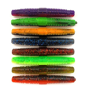 2024 nuevo material flotante TPR palo <span class=keywords><strong>gusano</strong></span> vidrio sonajero tubo interior cebo suave Señuelos de Pesca cebos de pesca - Product Image 6