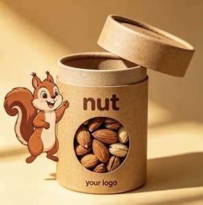 Food Grade Craft Paper Tube Moisture Proof Eco-friendly Cylinder Packaging for Nuts and Snack - Product Image 4