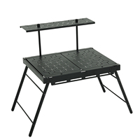 Table de camping pliable modulaire DIY, table tactique extérieure robuste en alliage de fer avec design en nid d'abeille