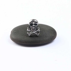 Bông Tai Hình Quả Tạ Đầu Lâu Bằng Thép Titan, Trang Sức Cá Tính Cho Nam Và Nữ, Phong Cách Punk, Hip Hop - Product Image 5