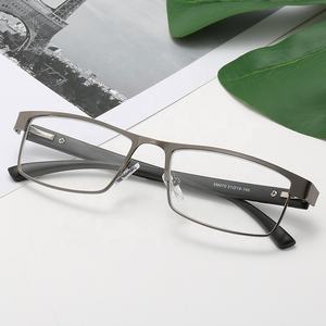 Lunettes de lecture tendance <span class=keywords><strong>pour</strong></span> hommes d'affaires, monture carrée en métal, verres en résine anti-lumière bleue, <span class=keywords><strong>presbytie</strong></span> +1.0~+4.0 - Product Image 2