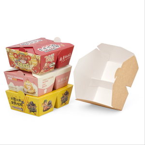 Caja rectangular personalizada para <span class=keywords><strong>Pizza</strong></span>, hamburguesa, <span class=keywords><strong>Pasta</strong></span>, papel, fideos, 2/3/4/5 compartimentos - Product Image 2
