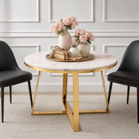 Pieds et structure de table basse en fer, style moderne et épuré, support de table d'appoint ronde pour mobilier de salon