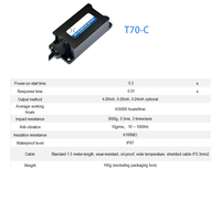 Capteur de Tilt Numérique à Axe Unique Compact T70-C, Dimensions 90*40*27mm, Poids 145g, pour Applications Industrielles