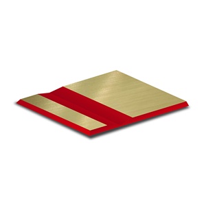 Youke thương hiệu ABS tấm đôi màu CNC khắc chải vàng bề mặt in ấn 1.3 mét độ dày cho văn bản khắc Hình dạng cắt - Product Image 1