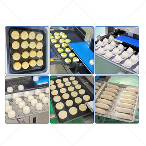 เครื่องจัดเรียงขนมปังบิสกิตขนมปังนึ่งอัตโนมัติเต็มรูปแบบเครื่องจัดแนวถาดขนมไหว้พระจันทร์ - Product Image 6