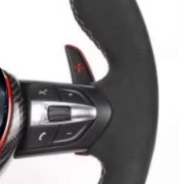 Volante deportivo M con mango de gamuza de cuero negro para <span class=keywords><strong>BMW</strong></span> F10 F30 F31 F32 F20 E92 E60 X6 E71 X5 E70 M3 M4 M5 - Product Image 4