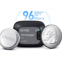 SKYRC TLD001 Thermologger Duo Enregistreur de données de température à 2 canaux -20~210 ℃   Capteur de type K pour moteur RC, ESC, température de la batterie