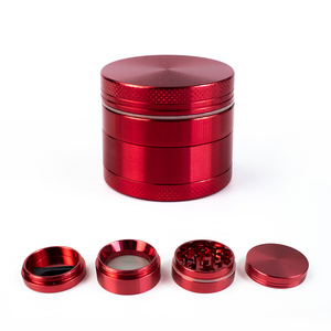 Futeng Aluminum Spice <b>Grinder</b> with Rubber Coating Portable <b>Metal</b> <b>Grinder</b> 4 Layers 63mm Herb <b>Grinder</b> - Product Image 4