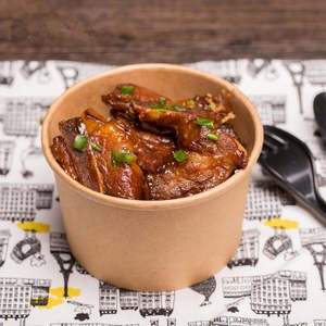 Tazón de Sopa de Papel Ecológico de 36 oz con Tapa, Papel Kraft Resistente al Agua y al Calor, Contenedor Desechable para Sopa Caliente y Bocadillos - Product Image 3