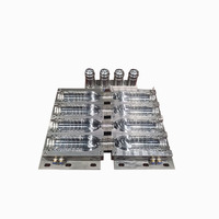 Moule de soufflage en acier pour outils aérospatiaux en aluminium à six cavités, haute précision et durable, pour le soufflage de bouteilles d'eau en plastique