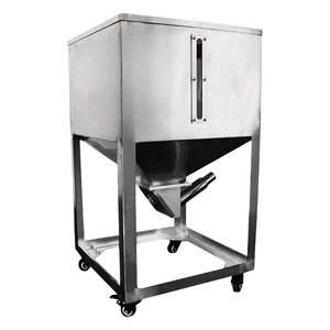 Baril et réservoir de stockage amovibles en acier inoxydable pour granulés plastiques et matières premières des machines auxiliaires de moulage par injection - Product Image 3