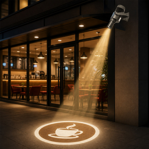 IP67 Waterproof LED Gobo Logo <b>Projector</b> Advertising <b>Light</b> With 4 Key Remote for Storefront Cafe Shop - Product Image 2