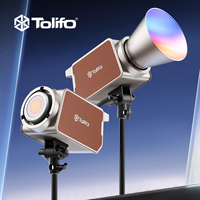 TOLIFO PL-350RGB Lumière vidéo LED COB RGB professionnelle 350W, éclairage continu, monture Bowens, lumière de studio de diffusion