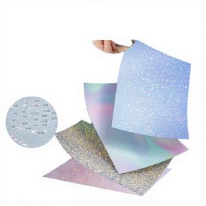 Película de Laminación Transparente Holográfica Estrella para Hojas A4, Película de Laminación en Frío con Adhesivo Acrílico, Impermeable, para Cartón - Product Image 4