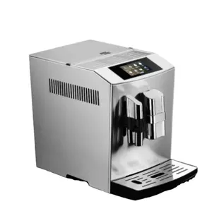Gümüş ve Siyah Paslanmaz Çelik Gövde tek dokunuşla cappuccino en iyi süt köpüğü espresso kahve makinesi