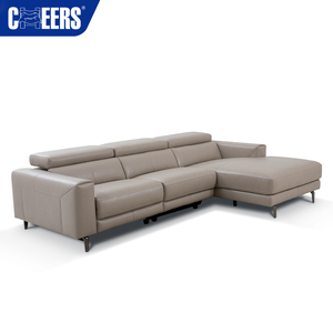 MANWAH Ghế Tựa Lưng Hình Chữ L Bằng Da Công Suất Lớn Chất Lượng Cao Đồ Nội Thất Ghế <span class=keywords><strong>Sofa</strong></span> Có Ghế Tựa Đầu Gấp Gọn - Product Image 4