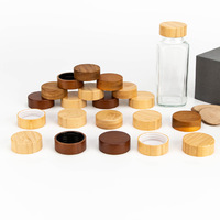 Couvercles hermétiques personnalisés de forme ronde couvercles en bois à large ouverture pour bouchons de bocaux
