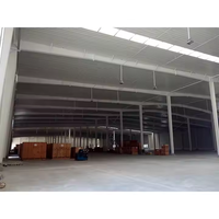 Bâtiment préfabriqué d'entrepôt de structure en acier prêt à l'emploi de 1000 mètres carrés pour le bâtiment en métal d'usine de nourriture