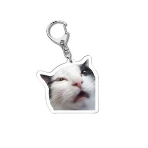 Divertido gato Memes serie llavero estudiante regalo bolsa cordón mujer bolso colgante llavero cosas lindas regalo barato para mejores amigos - Product Image 4