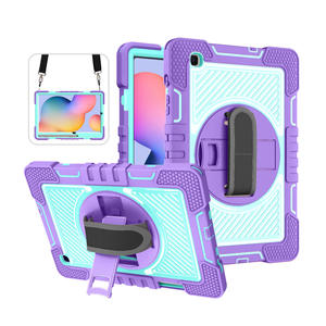 Kickstand Silicon PC Hybrid Cover Case Correa de hombro Shell Case para <span class=keywords><strong>Samsung</strong></span> Tab <span class=keywords><strong>S6</strong></span> <span class=keywords><strong>Lite</strong></span> 10,4 "2024/2022/2020 - Product Image 1