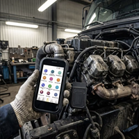 Tablette de diagnostic Android ultra-portable BROWN pour camions - Scanner VCI sans fil pour poids lourds diesel et véhicules électriques (NEV)