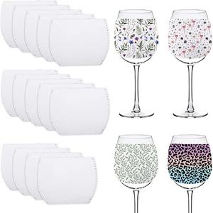 Funda de Neopreno para Vaso de Vino con Logotipo Personalizado OEM, Funda Aislante de Lujo Clásica para Bebidas, Sublimación de Moda, Funda para Bebidas en Blanco - Product Image 5