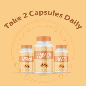 แคปซูลมะละกอ OEM ODM สารต้านอนุมูลอิสระ บำรุงผิวพรรณให้แข็งแรง บำรุงสุขภาพลำไส้และระบบย่อยอาหาร เสริมสร้างภูมิคุ้มกัน สำหรับผู้ทานมังสวิรัติ ปราศจาก GMO - Product Image 4