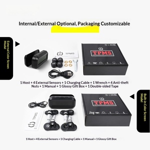 Système de surveillance de la pression des pneus (TPMS) interne solaire USB à double charge pour voiture, affichage numérique LED, installation facile pour TPMS de voiture - Product Image 5