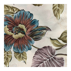 100 polyester microfibre broderie fleurs et bordure découpée nappe tissu <span class=keywords><strong>imprimé</strong></span> fleur tropicale - Product Image 4