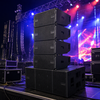 Subwoofer actif OEM VIO S218 double 18 pouces en néodyme, 1500W AES/6000W de puissance de pointe, boîtier en contreplaqué de bouleau pour systèmes audio surround