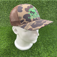 Gorra Trucker Clásica Richardson 112FP con Logotipo Bordado Personalizado, Sublimación de Camuflaje, Malla Transpirable, Perfil Medio, para Viajes al Aire Libre