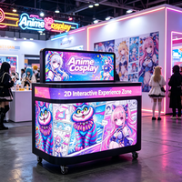 Pantalla LED para Cabina de DJ P1.25, P1.5, P1.8, P2, P2.5, Pantalla LED Personalizable para Festivales de Música, Mesa de DJ con Forma Personalizada