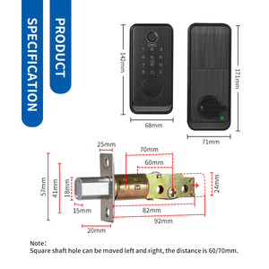 Cerradura de puerta de diseño personalizado OYO para puerta de madera sin llave biométrica al aire libre contraseña electrónica aplicación huella digital puerta inteligente <span class=keywords><strong>Loc</strong></span> - Product Image 5