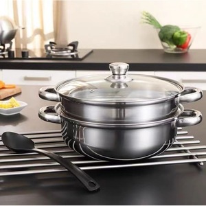 หม้อนึ่งสแตนเลส 28 ซม. 304 หลายชั้น สำหรับใช้ในครัว - Product Image 3