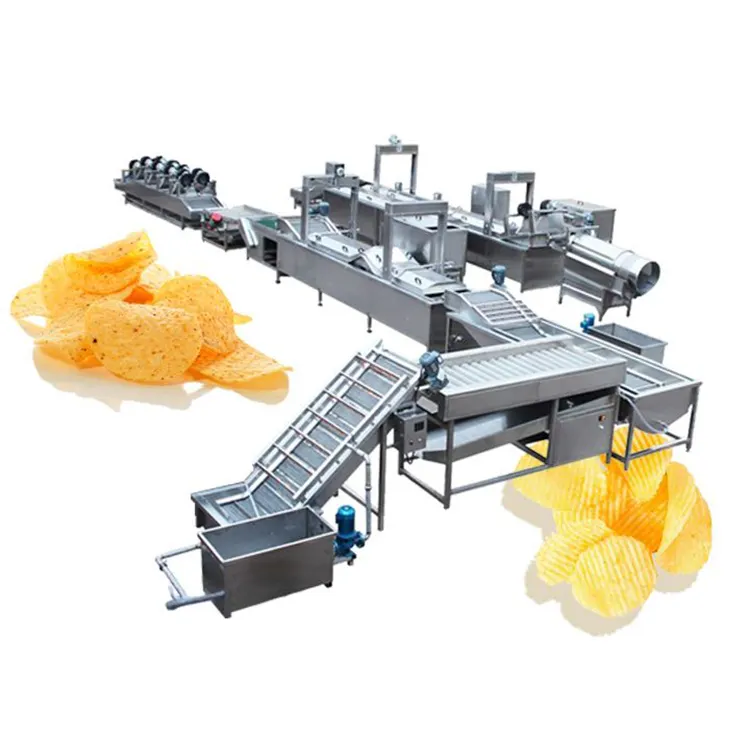 Pringles複合ポテトチップスクリスピー製造機全自動ポテトチップスフライドポテト生産ライン野菜キログラム/時間