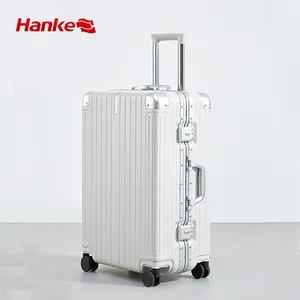 Hanke एल्यूमिनियम फ्रेम पीसी ट्राली सामान Koffer बैग बड़ी क्षमता Valise थोक यात्रा सामान सूटकेस सेट