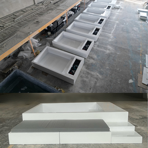 โรงแรมรีสอร์ทขนาดเล็กพร้อมสระว่ายน้ำไฟเบอร์กลาสแบบตั้งพื้น สระว่ายน้ำกลางแจ้ง อ่างจากุซซี่ สปาภายนอกอาคาร - Product Image 5