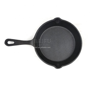 Factory Wholesale Pre-seasoned Cast Iron Skillet Cast Iron Frying <strong>Pan</strong> Risotto <strong>Paella</strong> <strong>Pan</strong> Frying <strong>Pan</strong> Cast Iron Saucepan - Product Image 2