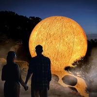 Ballons publicitaires gonflables : planètes de la Système solaire (Terre, Lune, Mars, Soleil, Jupiter, Vénus, Saturne, Uranus, Neptune) avec LED