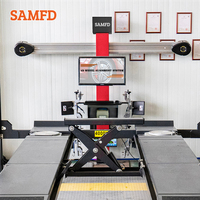 Machine d'alignement de roues 3D professionnelle SAMFD avec affichage numérique, simulation dynamique 3D, certifiée CE, adaptabilité universelle pour atelier de pneus