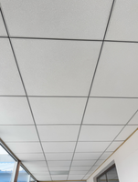 Plaque de plafond en plâtre stratifié PVC, dalles acoustiques pour faux-plafond et panneaux, installation en grille, panneau en fibres minérales, plaque de plâtre